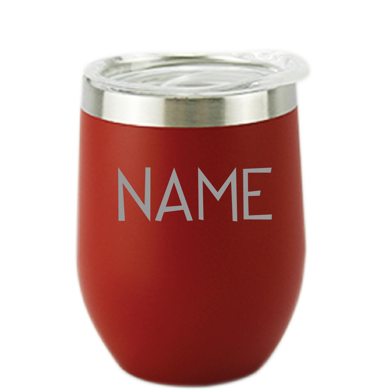 Red Custom Name Personalised Vacuum Insulated Stainless Steel Tumbler 